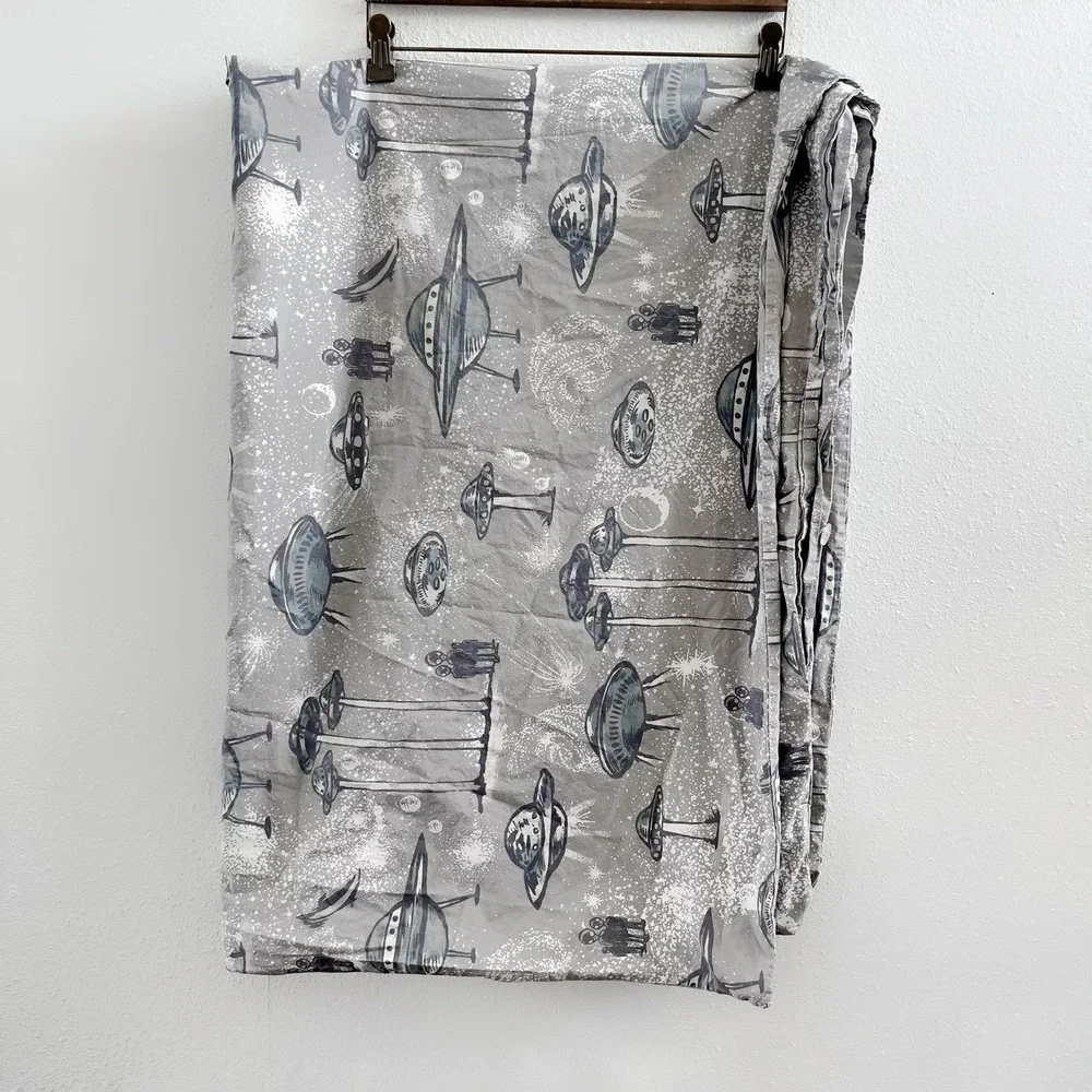 POTTERY BARN Space Ship Twin Duvet Cover